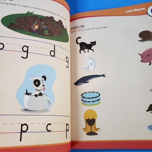Sylvan Kindergaten Preschool Workbooks Word Game Reading Readiness PB Homeschool - Picture 11 of 13